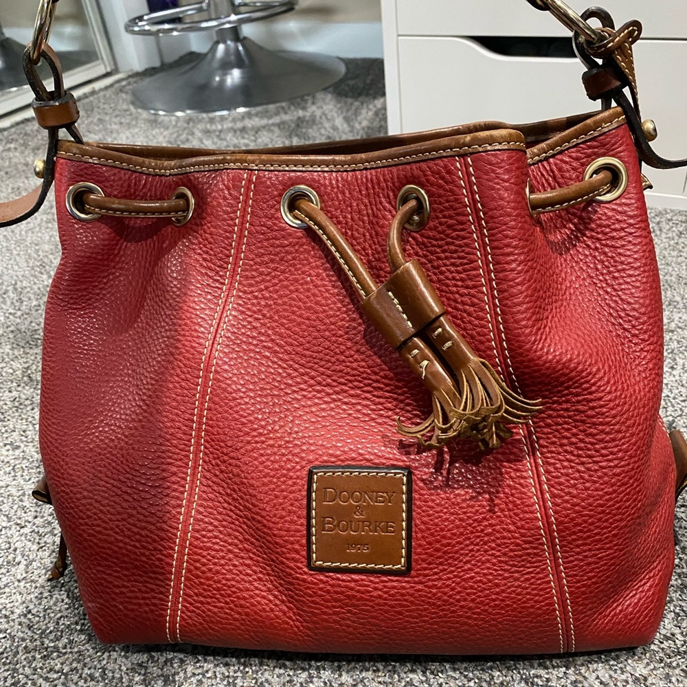 Vintage Dooney & Bourke 1975 Red Handbag